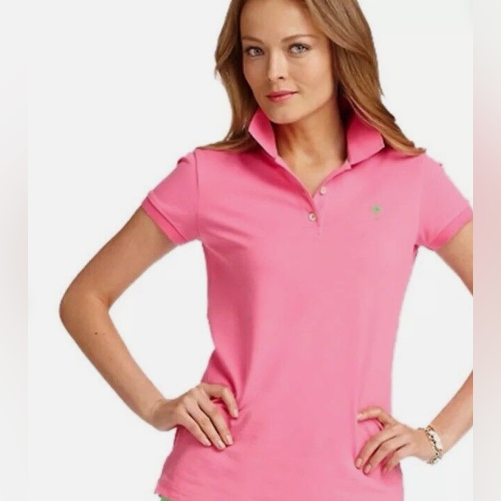 Lilly Pulitzer Pink Island Polo
